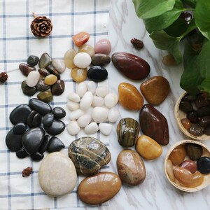 景观庭院装饰天然超大鹅卵石河卵石鱼缸造景小石头多色池塘踏步石