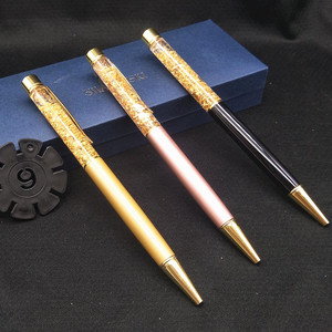 金榜题名金箔笔礼品笔圆珠笔金色入油笔金属私人订制企业logo刻字
