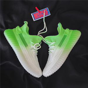 飞织渐变350椰子鞋男夏季超火爆款休闲透气网面鞋ins潮百搭运动鞋