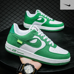 耐克正版空军一号男鞋原创绿色板鞋运动休闲潮鞋原宿港风学生鞋