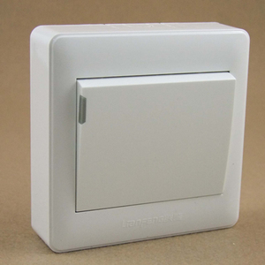 联峰明装开关插座一开单控明装型,明装一开86型明盒一体型