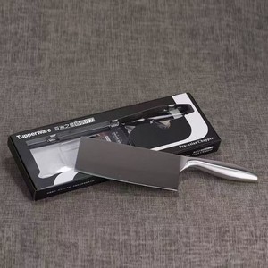 正品特百惠菜刀中片刀厨房用刀不锈钢单把带码识别