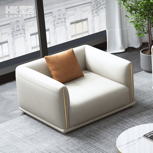 科技布沙发单人客厅现代简约落地沙发组合2021年新款懒人布艺沙发