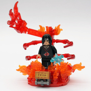 兼容乐高火影忍者须佐能乎通灵兽卡卡西盲盒积木九尾男孩礼物玩具
