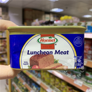 香港代购 美国进口hormel荷美尔经典午餐肉 198g 速食猪肉罐头