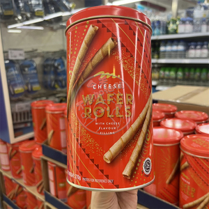 香港代购进口港版meadows wafer rolls芝士/巧克力花生威化卷270g