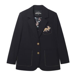 鸟女士 气质老虎刺绣西装a1bab3832