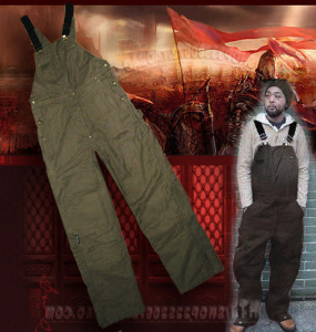 外贸新雪丽thinsulate棉裤3m 男式工装 加大背带裤防寒户外工作服