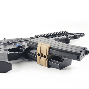 水弹改装配件弹匣并联器双夹器锦明二代浩威m4下供弹水弹玩具