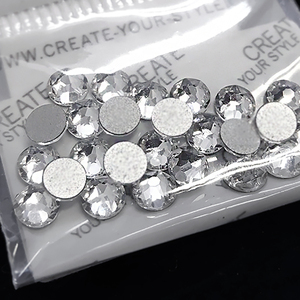 进口施华洛世奇 圆形平底钻 白水晶 大小多种规格 彩钻  实用现货