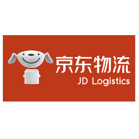 京东物流快递三轮车身logo标识志广告牌贴纸边条装饰图案画字货示