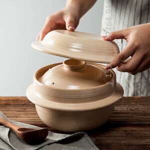 羽釜土锅饭煲釜柴火饭砂锅家用陶瓷煲汤炖锅老式明火石锅