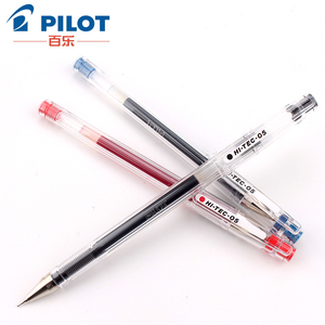 日本PILOT百乐BLLH-20C3/4/5细中性笔HI-TEC-C啫喱钢珠笔针管财务黑水笔0.25/0.3/0.4/0.5mm学生用