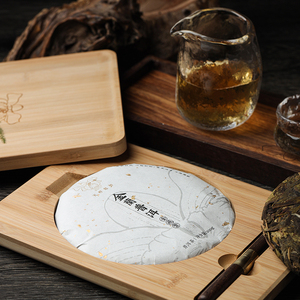 天籽起初 西双版纳乔木大叶种古树普洱茶 金兰系列礼盒装 金飞叶