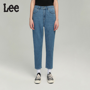 lee牛仔裤女9九分直筒宽松高腰夏季薄款2022春季显瘦lwz4115ee74a