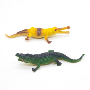 迷你小鳄鱼模型 野生爬行动物模型仿真儿童塑胶鳄鱼男孩小玩具