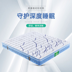 英皇床垫双面提花针织布3e椰梦维环保棕链锁弹簧24cm加厚可定制