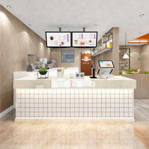 餐饮店炸鸡店快餐店美容院饭店店铺收银台吧台桌柜台接待台前台桌