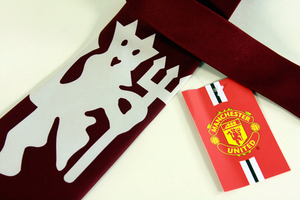 曼联紫色红devil款领带093