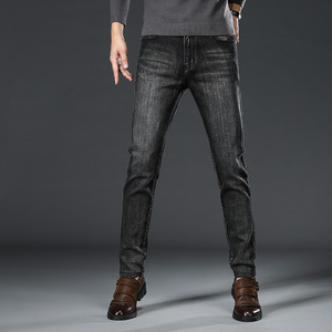 服饰男装汉崇品牌经典王族保罗潮牌秋冬新款长裤中腰水洗牛仔裤
