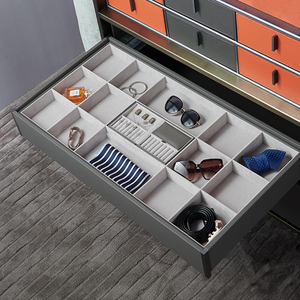 首饰收纳盒皮质抽屉