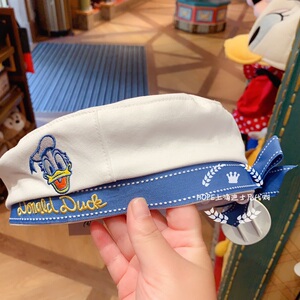 hope上海迪士尼代购 唐老鸭海军贝雷帽蝴蝶结帽子 礼物