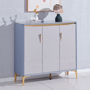 开心鞋柜正品 轻奢简约实木储物靠墙鞋架阳台客厅鼠 包邮入户安装