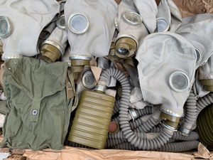 库存正品 59式防毒面具 紧急避险防护用品 老式逃生工具 收藏道具
