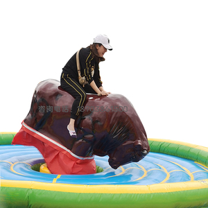 配件新款摆摊成人儿童商场户外电动大型骑牛机疯狂斗牛机游乐设备