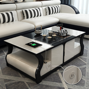 简约多功能功夫茶几现代客厅智能家具电动升降带茶台泡茶一体茶桌