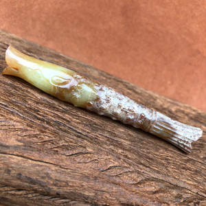 高古玉战汉古玉汉代和田玉鱼形挂件包浆油润玉质温润古玩古董收藏