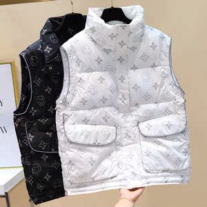 正品代购lvнck羽绒服马甲女宽松2021秋冬新款马夹背心坎肩外套潮