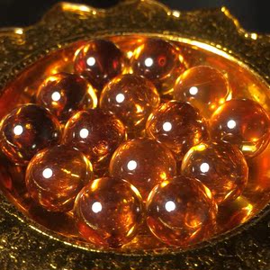 释迦牟尼佛天眼珠 龙珠 10mm大颗一颗 特惠供舍利塔 嘎乌盒 橙色