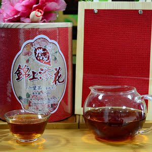 茶叶 黑茶 天誉 六堡茶 金花茶 【锦上添花】 陈年六堡 750g