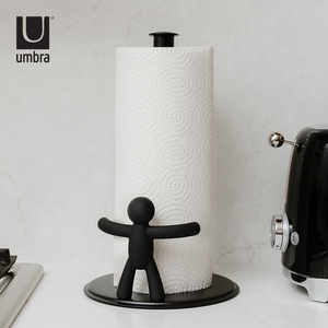 Umbra纸巾架餐桌北欧客厅浴室厨房用纸巾架桌面立式创意卷纸架子