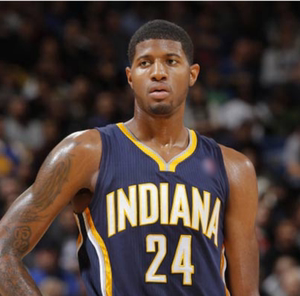 步行者队24号保罗乔治复古城市版球衣george13号背心热压版篮球服