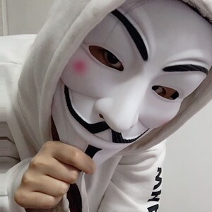 鬼步面具男夜光 恐怖 成人 男全脸 网红 抖音化妆舞会万圣节面具