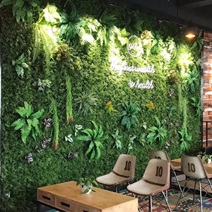 创意绿植墙仿真植物墙餐厅酒吧沙发背景墙面装饰墙挂饰遮丑假草墙