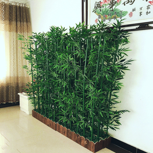 仿真竹子室内室外玄关装饰篱笆造景植物背景墙隔断屏风挡墙假竹子