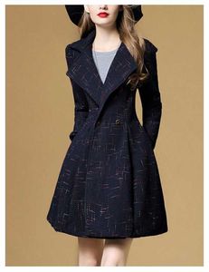 雅莹女装2017冬季新款西装领羊毛呢羊绒大衣双排扣修身呢外套风衣