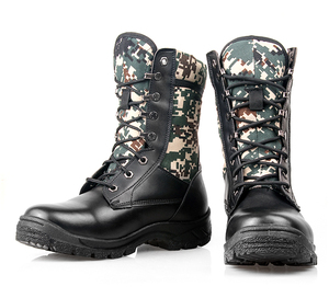 春秋火箭军作战训靴耐磨作训靴真皮防护靴陆战训练靴透气战术鞋男