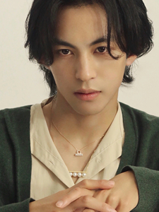 假发男中分狼尾长发表演头套帅气cos日系卷发仿真透气舞台全头套