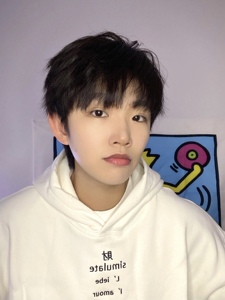 日系假发男可爱自然清新奶狗齐碎刘海日常百搭少年感逼真整顶发套