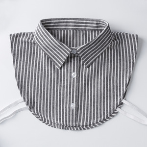 假领衬衫男百搭假领子韩版男士条纹蓝白衬衣领秋冬季装饰领配毛衣