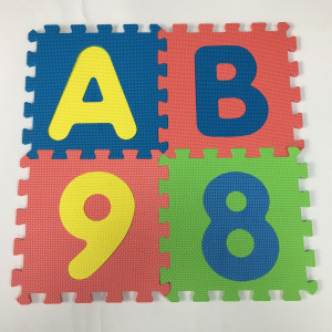 家用36片数字字母儿童益智泡沫eva拼图地垫 宝宝防摔防冷爬爬地垫