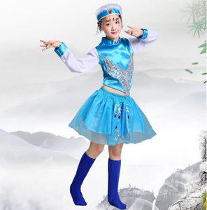 三月三民族服出租女舞蹈表演服装马蹄哒哒舞动的旋律蒙古