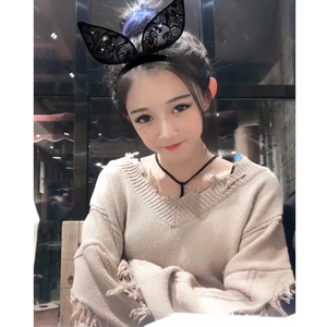 快手红人小伊伊同款上衣毛衣韩版bf潮流学生社会网红同款衣服女秋