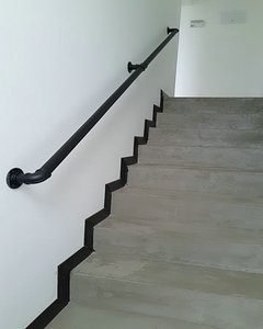 铁艺楼梯老人扶手医院室内幼儿园走廊阁楼靠墙上酒吧护栏通道栏杆