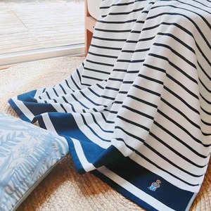 外贸原单精品出口工艺日本马球标沙发毯毛巾被纯棉透气空调房夏季