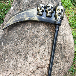 万圣节魔鬼武器红三叉死神镰刀西游记儿童妖精妖怪小妖武器兵器